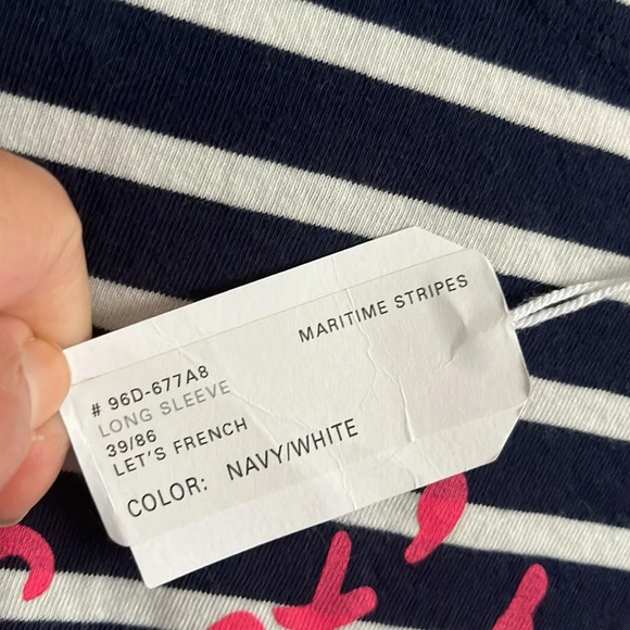 Sundry Maritime ‘Let’s French’ stripes 3/4 sleeve top - Picture 8 of 17